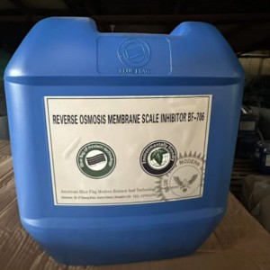 蓝旗反渗透膜阻垢剂BF-706 水处理RO药剂25kg还原剂杀菌剂絮凝剂 1桶
