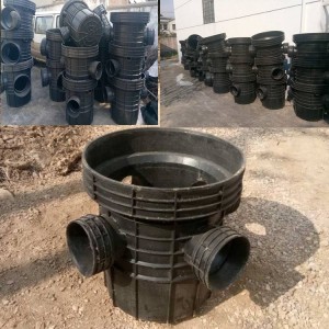 联塑塑料检查井HDPE 小区施工 污水沉泥管件 三通四通井 市政工程  1米